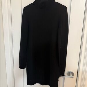 Michael Kors Collection Elegant Black Turtleneck Dress